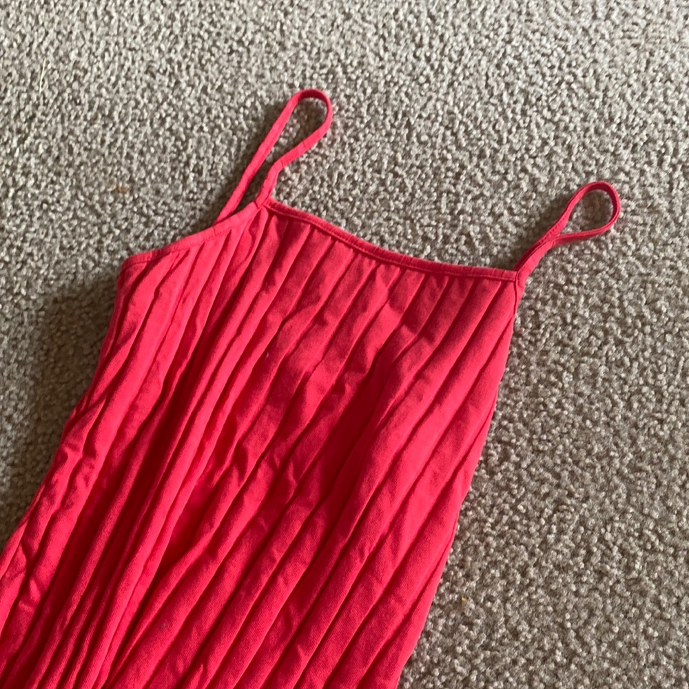 Red dress, summer, spring